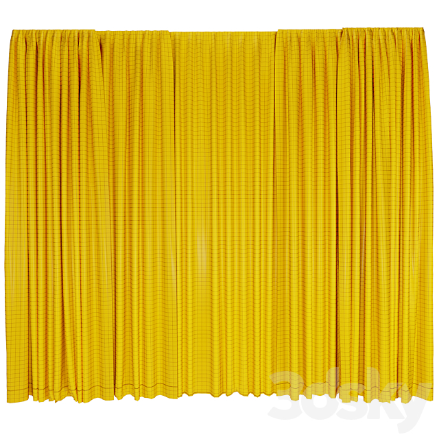 Curtains_2 3DS Max Model - thumbnail 4