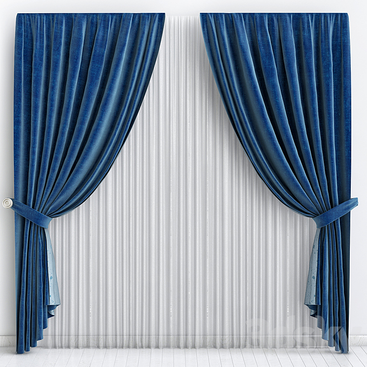 Curtains_3 3DS Max - thumbnail 1