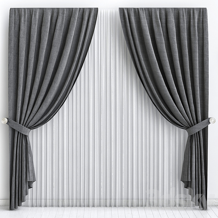 Curtains_5 3DS Max - thumbnail 1