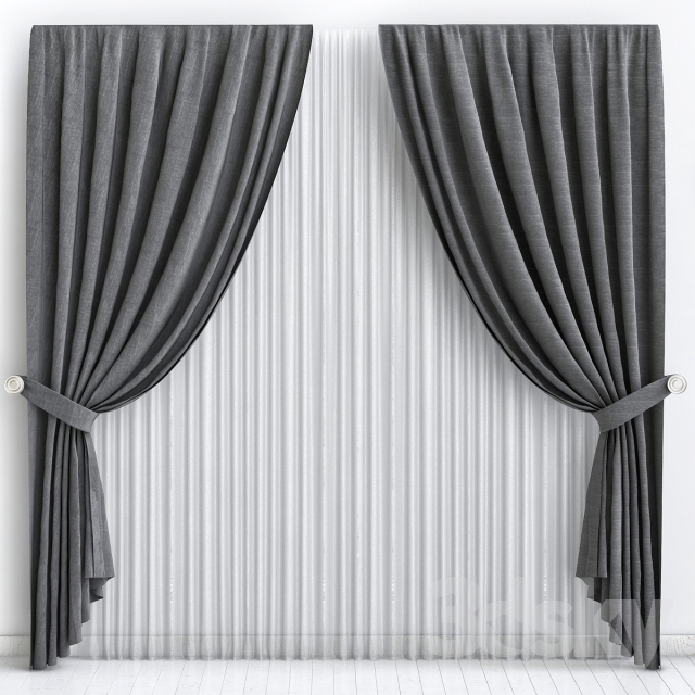 Curtains_5 3DS Max - thumbnail 3