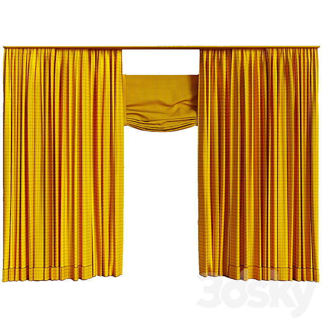 Curtains_6 3DS Max Model - thumbnail 2