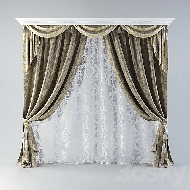 curtains_6 3DS Max Model - thumbnail 1