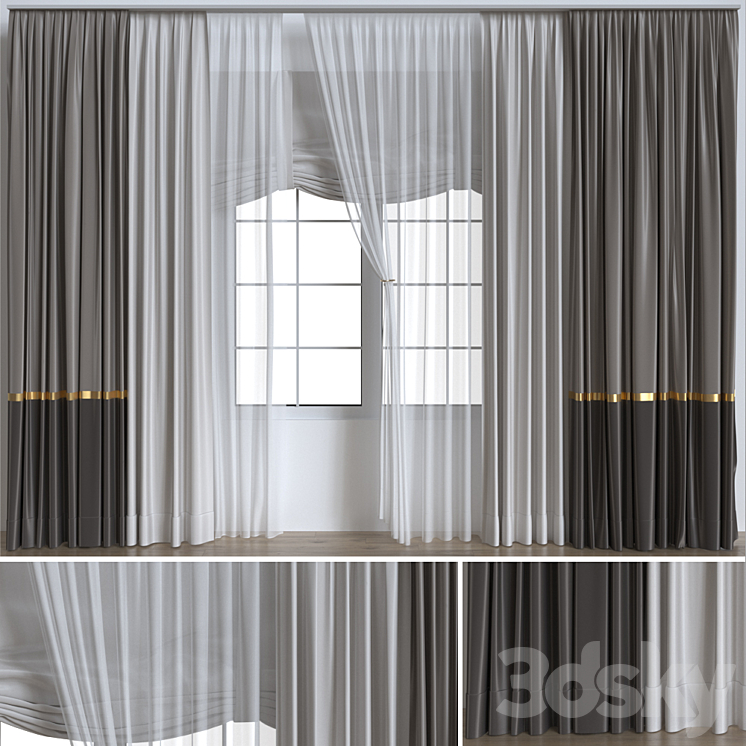 Curtains_7 3DS Max - thumbnail 1