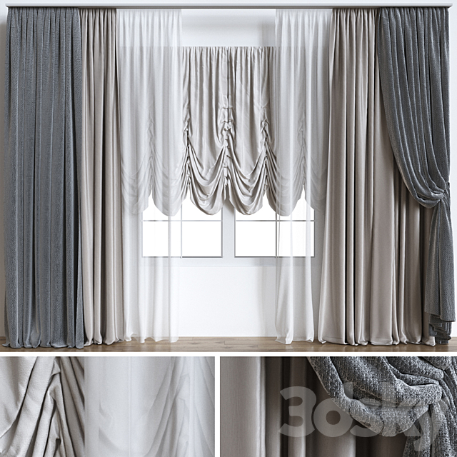 Curtains_8 3ds Max - thumbnail 1