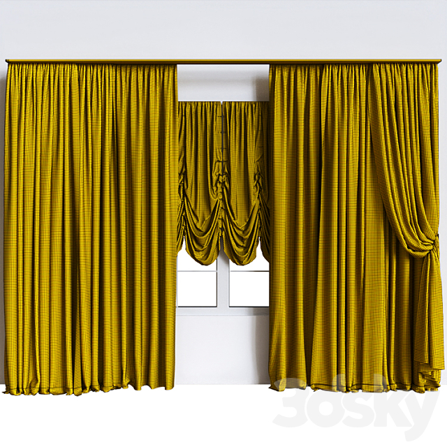 Curtains_8 3ds Max - thumbnail 3