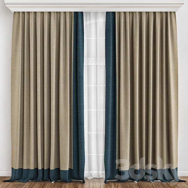 Curtains_86 3ds Max - thumbnail 1