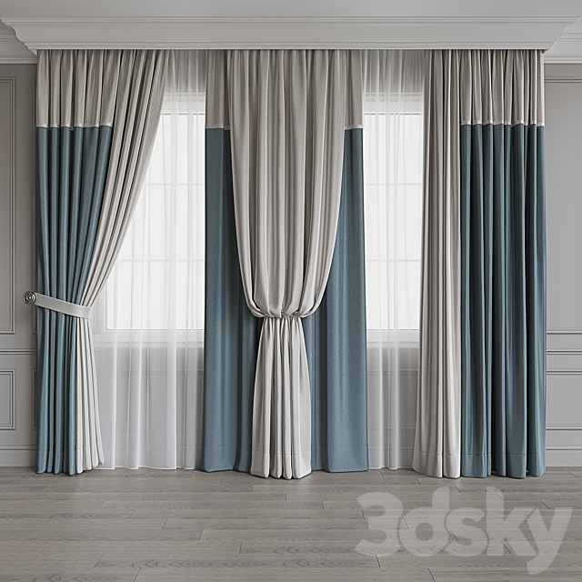 Drapery set 121 3DSMax File - thumbnail 2