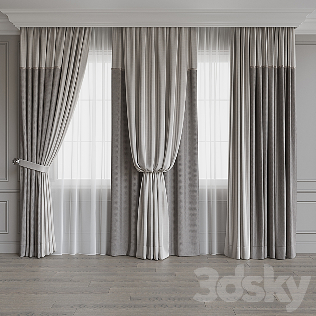 Drapery set 121 3DSMax File - thumbnail 3