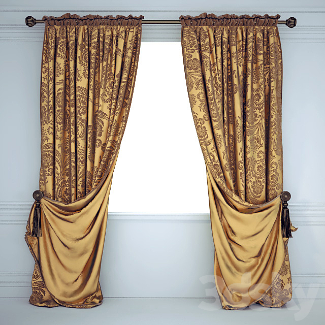 Drapes with classic pickup 3ds Max - thumbnail 1