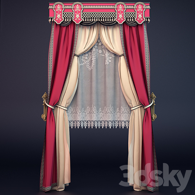 Eldorado Curtain 01 3ds Max - thumbnail 1