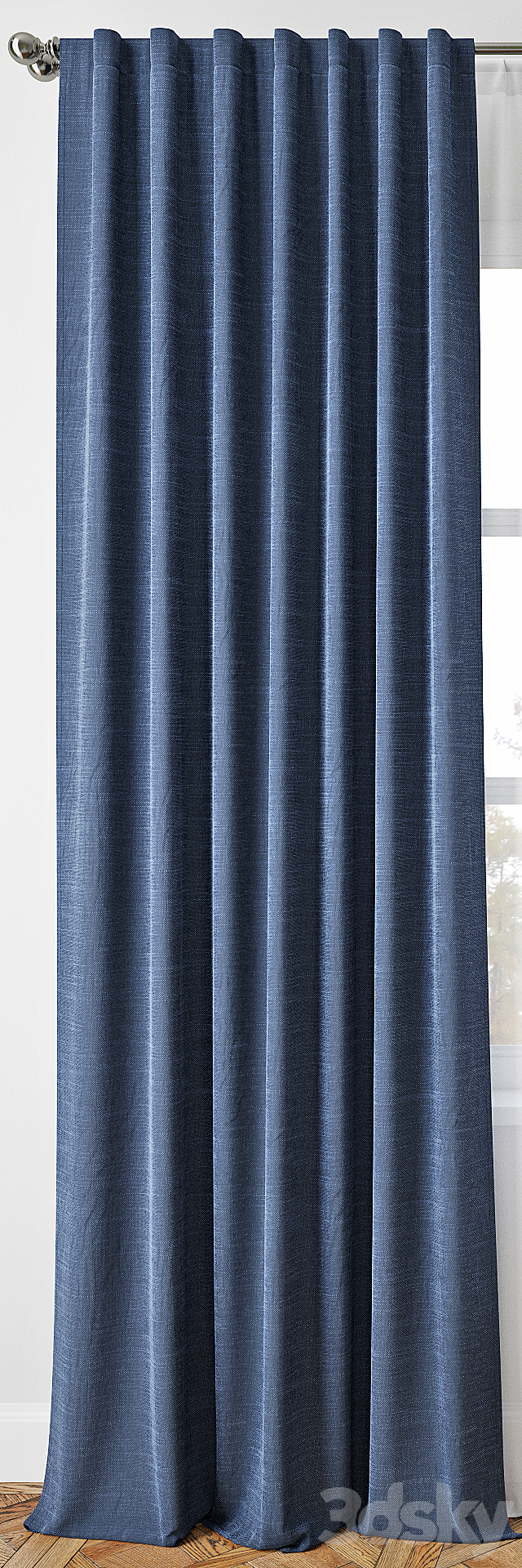 EMERY LINENCOTTON DRAPE-Pottery Barn 3DSMax File - thumbnail 2