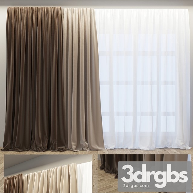 Fabric Curtain 05 3dsmax Download - thumbnail 1