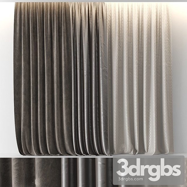 Fabric Curtain 23 3dsmax Download - thumbnail 1