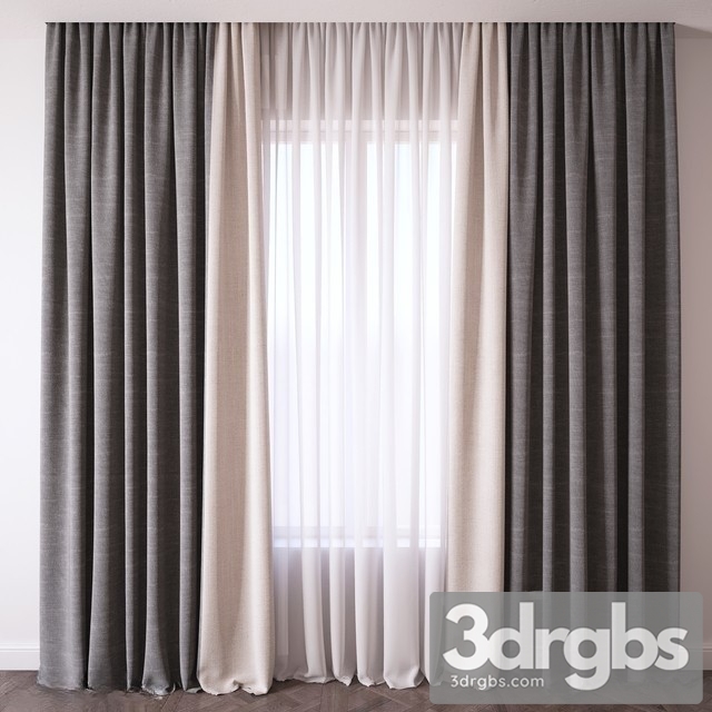 Fabric Curtain 27 3dsmax Download - thumbnail 1