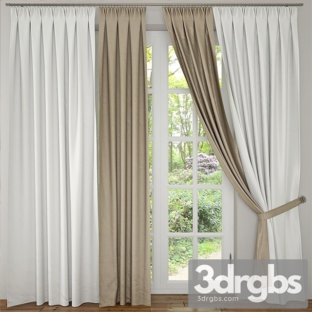 Fabric Curtain 3 3dsmax Download - thumbnail 1