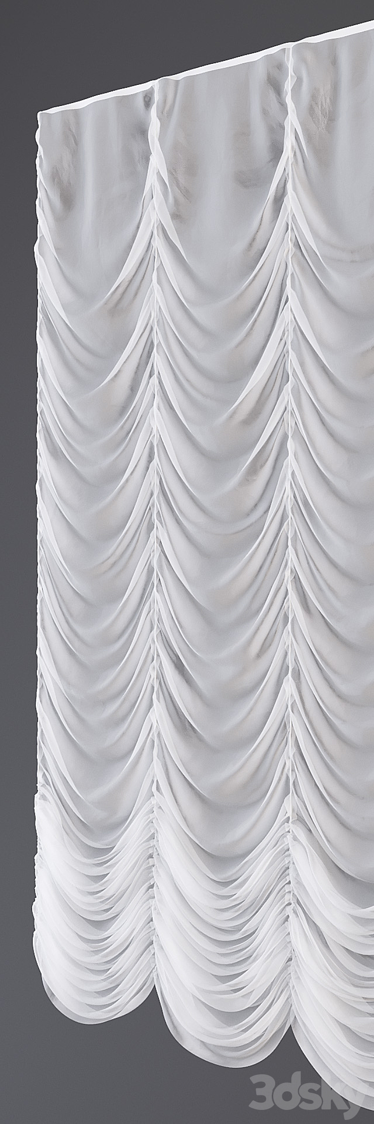 French curtains 3DS Max - thumbnail 2