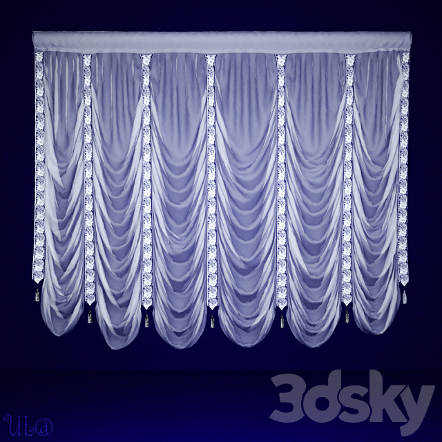 French tulle 3ds Max - thumbnail 1