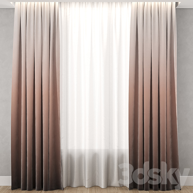 Gradient curtains 1 3DSMax File - thumbnail 1