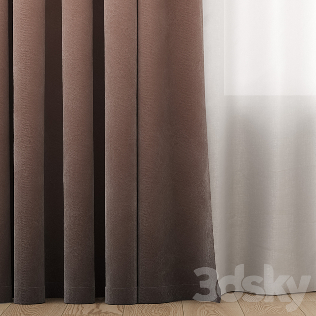 Gradient curtains 1 3DSMax File - thumbnail 2