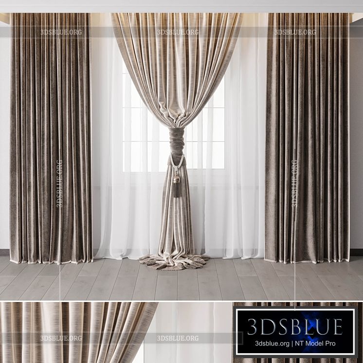 hadi curtain 76 – Classic curtains 3DS Max - thumbnail 3