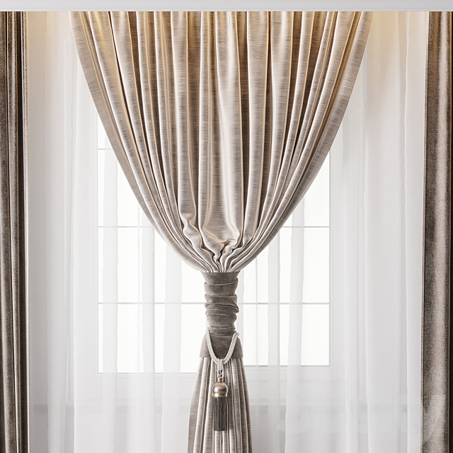 hadi curtain 76 – Classic curtains 3DS Max Model - thumbnail 5