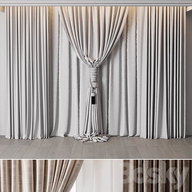 hadi curtain 76 – Classic curtains 3DS Max Model - thumbnail 7