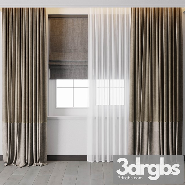 Hadi curtain with roman blinds 56 - thumbnail 1