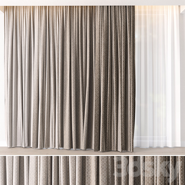 Hadi Curtains 18 3dsMax Model - thumbnail 1