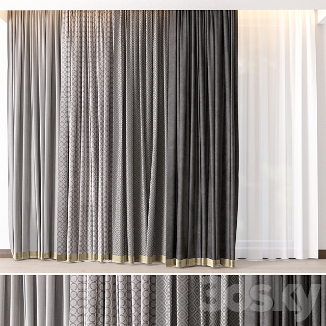 Hadi Curtains 19 3ds Max - thumbnail 1