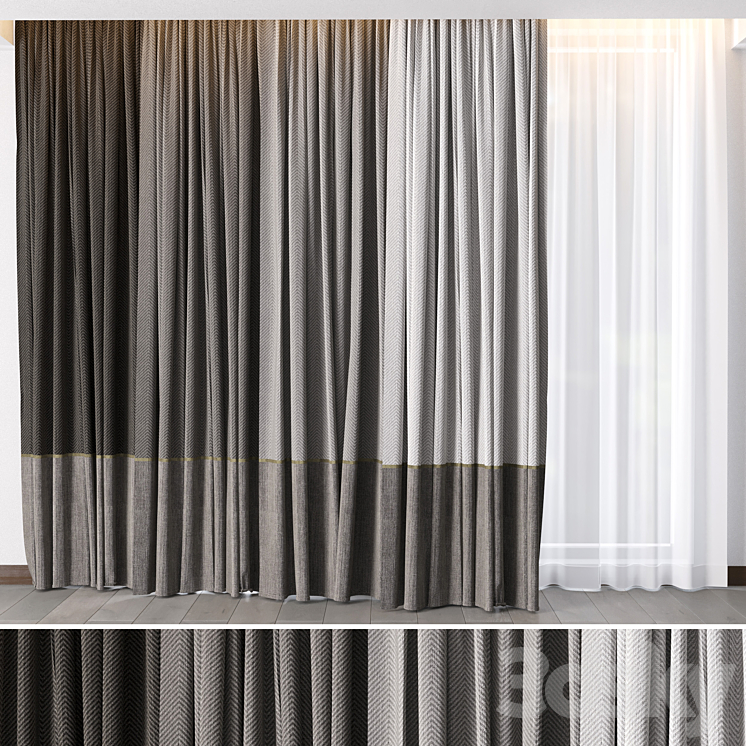 Hadi Curtains 26 3DS Max - thumbnail 1