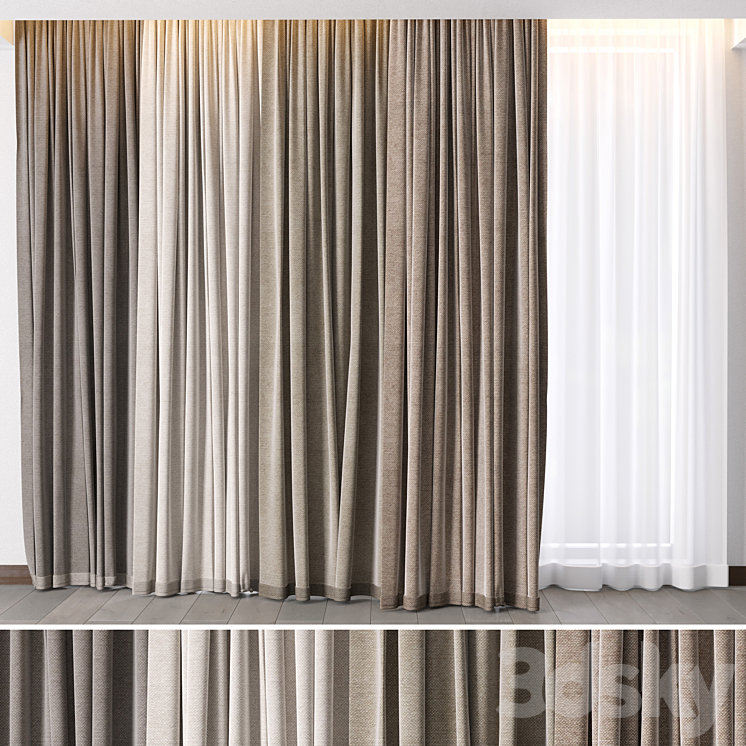 Hadi Curtains 28 3DS Max - thumbnail 1