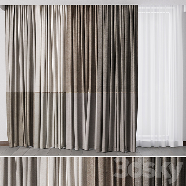 Hadi Curtains 30 3dsMax Model - thumbnail 1