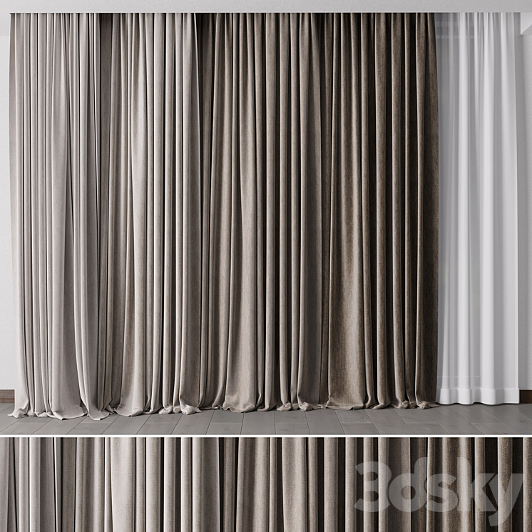 Hadi Curtains 31 3DS Max Model - thumbnail 1