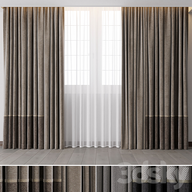 Hadi Curtains 35 3DS Max Model - thumbnail 2