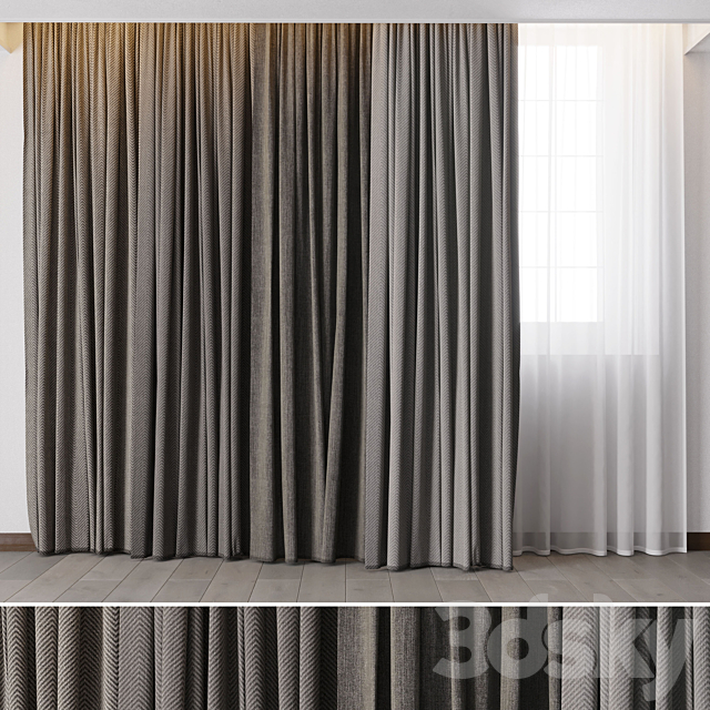 Hadi Curtains 38 3ds Max - thumbnail 1