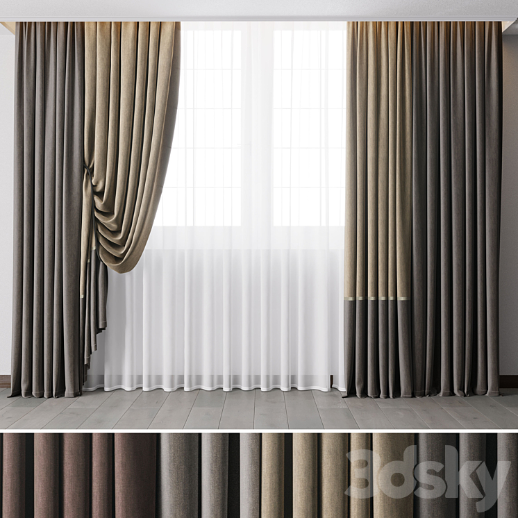 Hadi Curtains 47 3DS Max Model - thumbnail 2