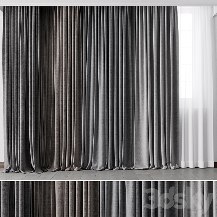 Hadi Curtains 50 3DS Max - thumbnail 1