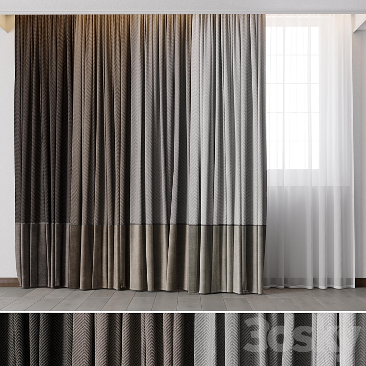 Hadi Curtains 53 3DS Max - thumbnail 1