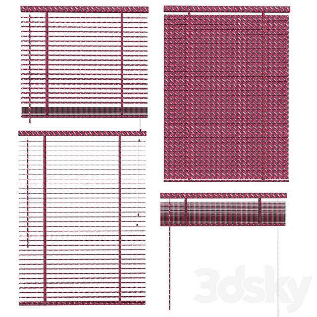 Houten jaloezieën blind 3DSMax File - thumbnail 4