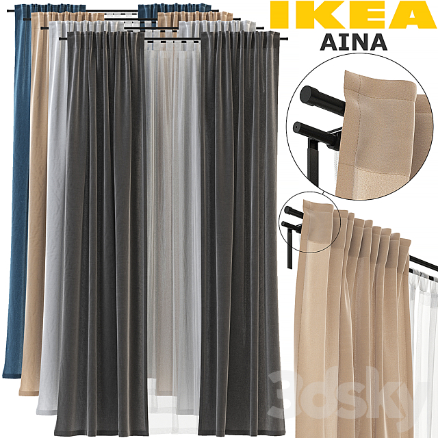 IKEA AINA. MATILDA. REKKA (AINA. Matilda. REKKA) 3DSMax File - thumbnail 1