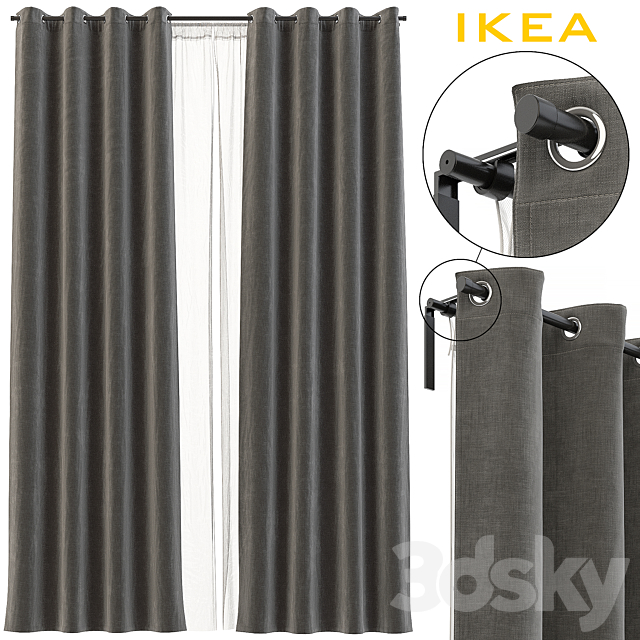 IKEA CURTAINS 3DSMax File - thumbnail 1