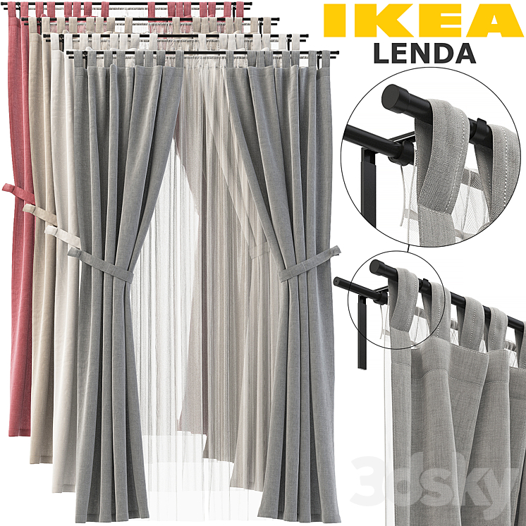 IKEA LENDA REKKA (LEND REKKA) 3DS Max - thumbnail 1