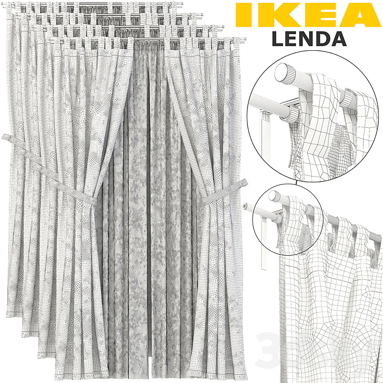 IKEA LENDA REKKA (LEND REKKA) 3DS Max - thumbnail 2