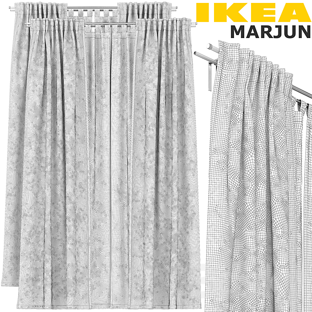 IKEA MARJUN (MARYUN) CURTAIN SET 3DSMax File - thumbnail 3