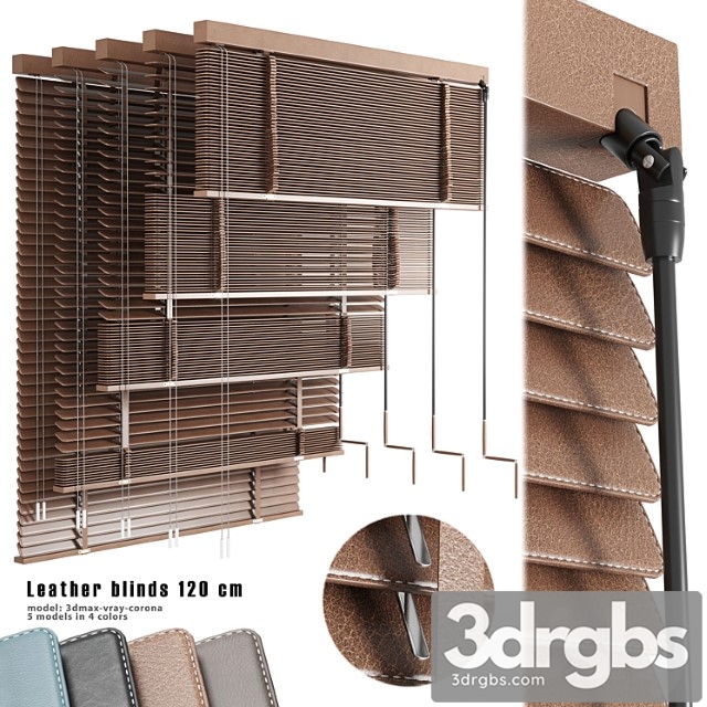 Leather blinds 120 cm - thumbnail 1