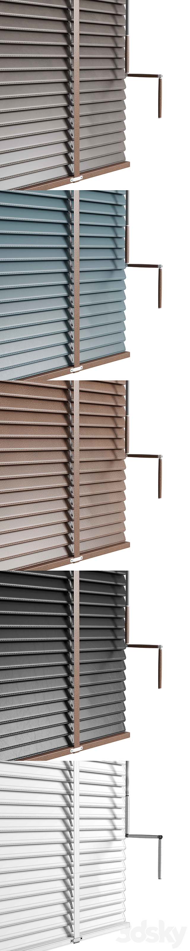 Leather blinds 150 cm 3DSMax File - thumbnail 6