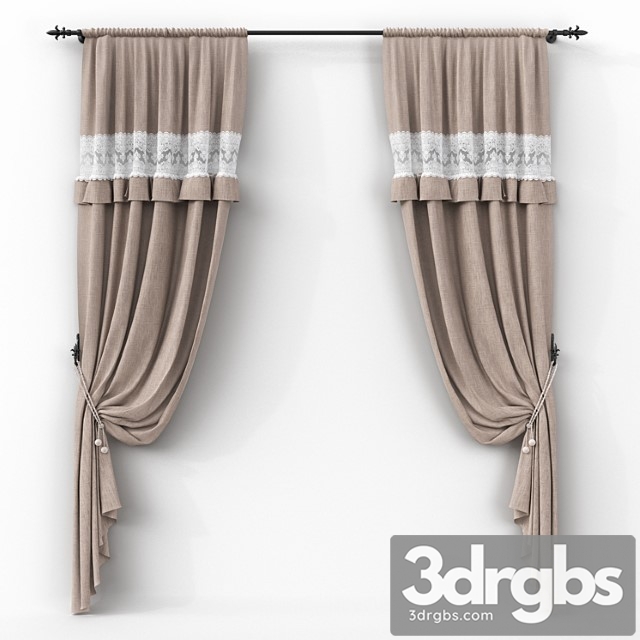 Linen curtains on the hooks - thumbnail 1