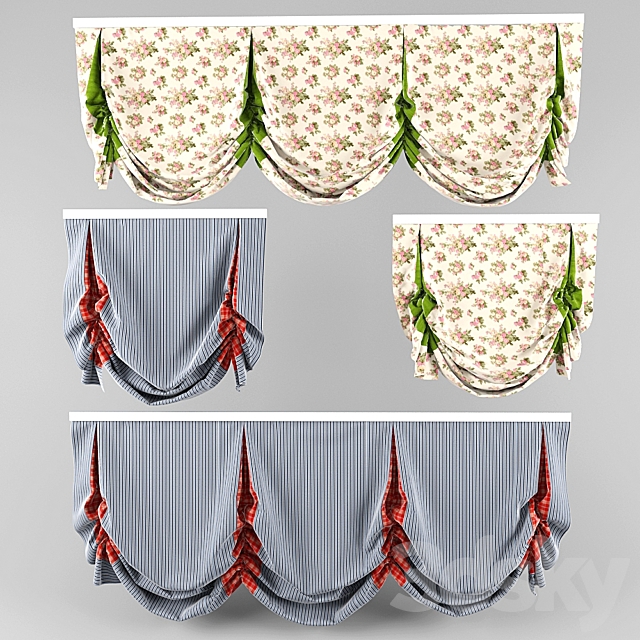 London curtain (English). 3DSMax File - thumbnail 1