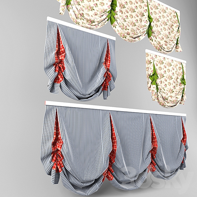 London curtain (English). 3DSMax File - thumbnail 2