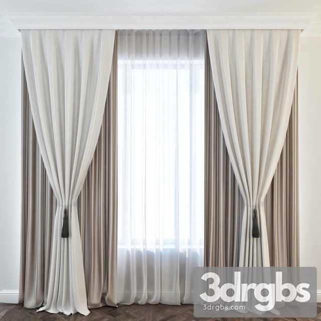 Luxury Curtain 02 3dsmax Download - thumbnail 1